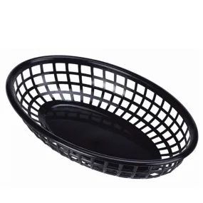 Fast Food Basket Black 23.5 x 15.4cm- Pack 6