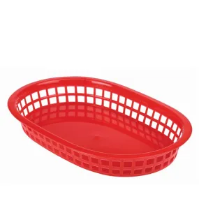 Fast Food Basket Red 27.5 x 17.5cm- Pack 6