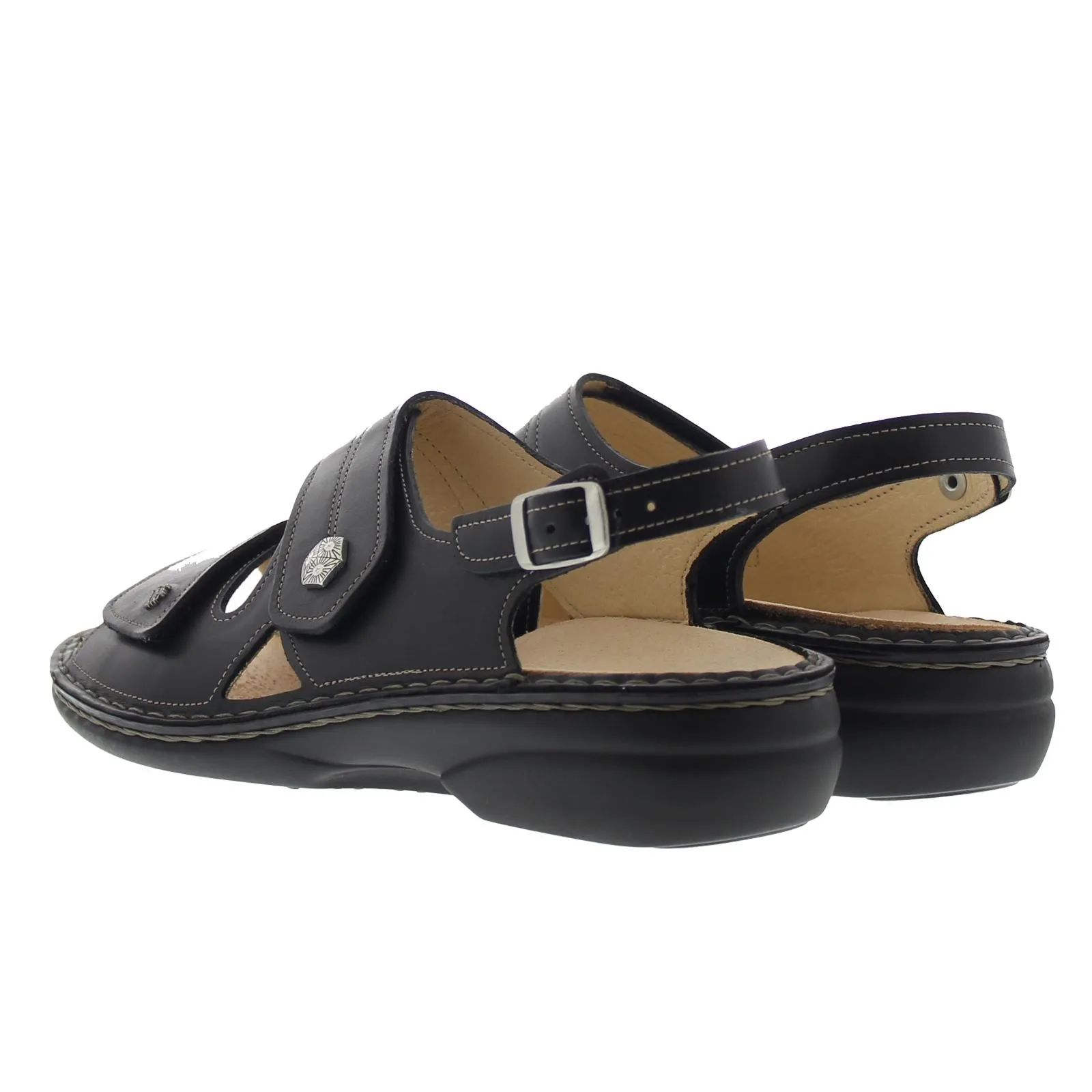 Finn Comfort 2560 Milos Nappaseda Black Womens Sandals - UK 7