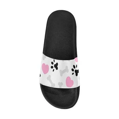 Flip-Flop Sandals, Doggie Love Paw Style Women's Slides