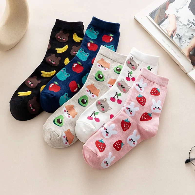 Fruit and Animal Socks