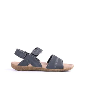 Gaius Backstrap Men's Sandals - Navy Nubuck