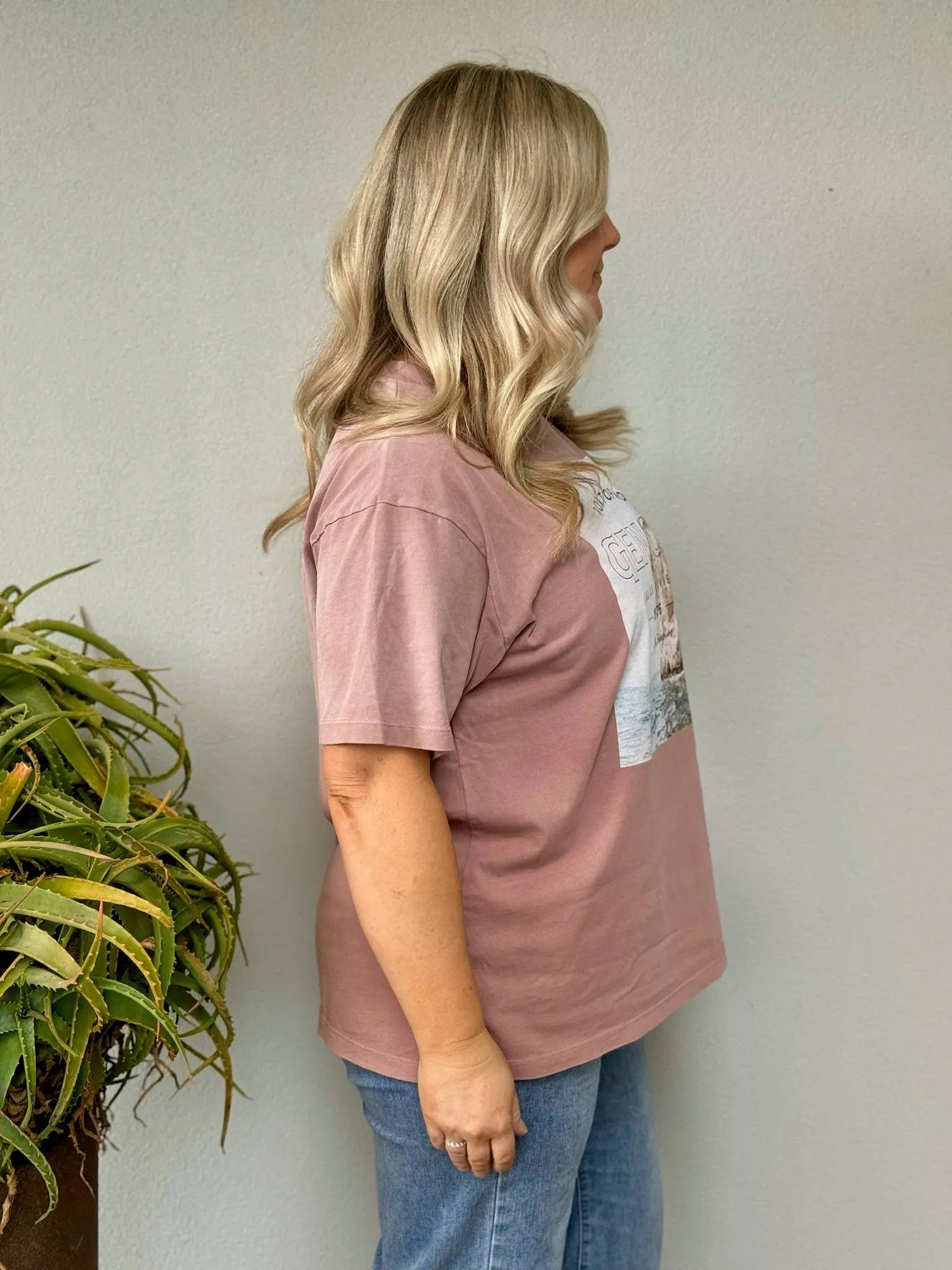 Genoa Oversized Tee - Fawn