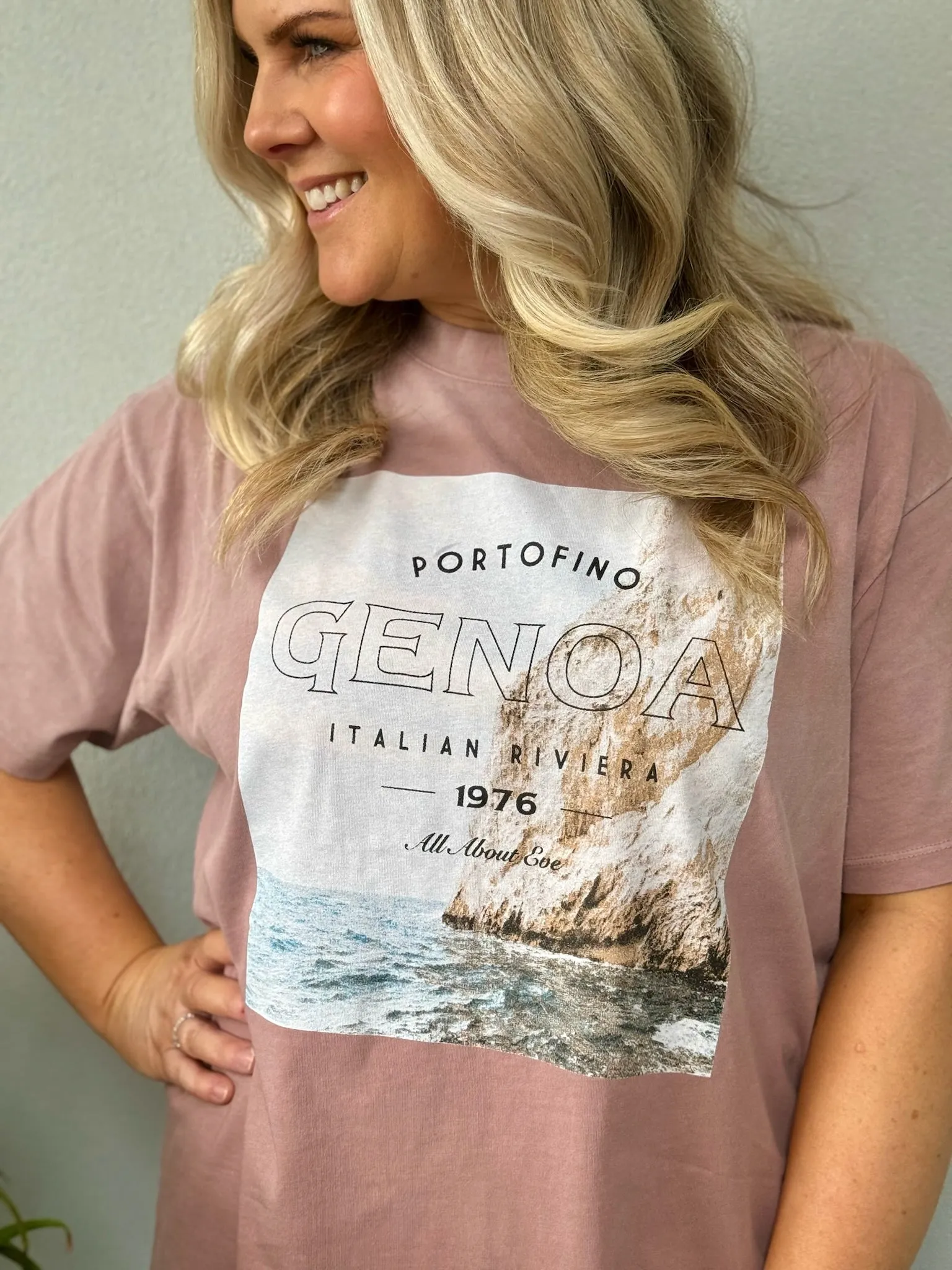 Genoa Oversized Tee - Fawn