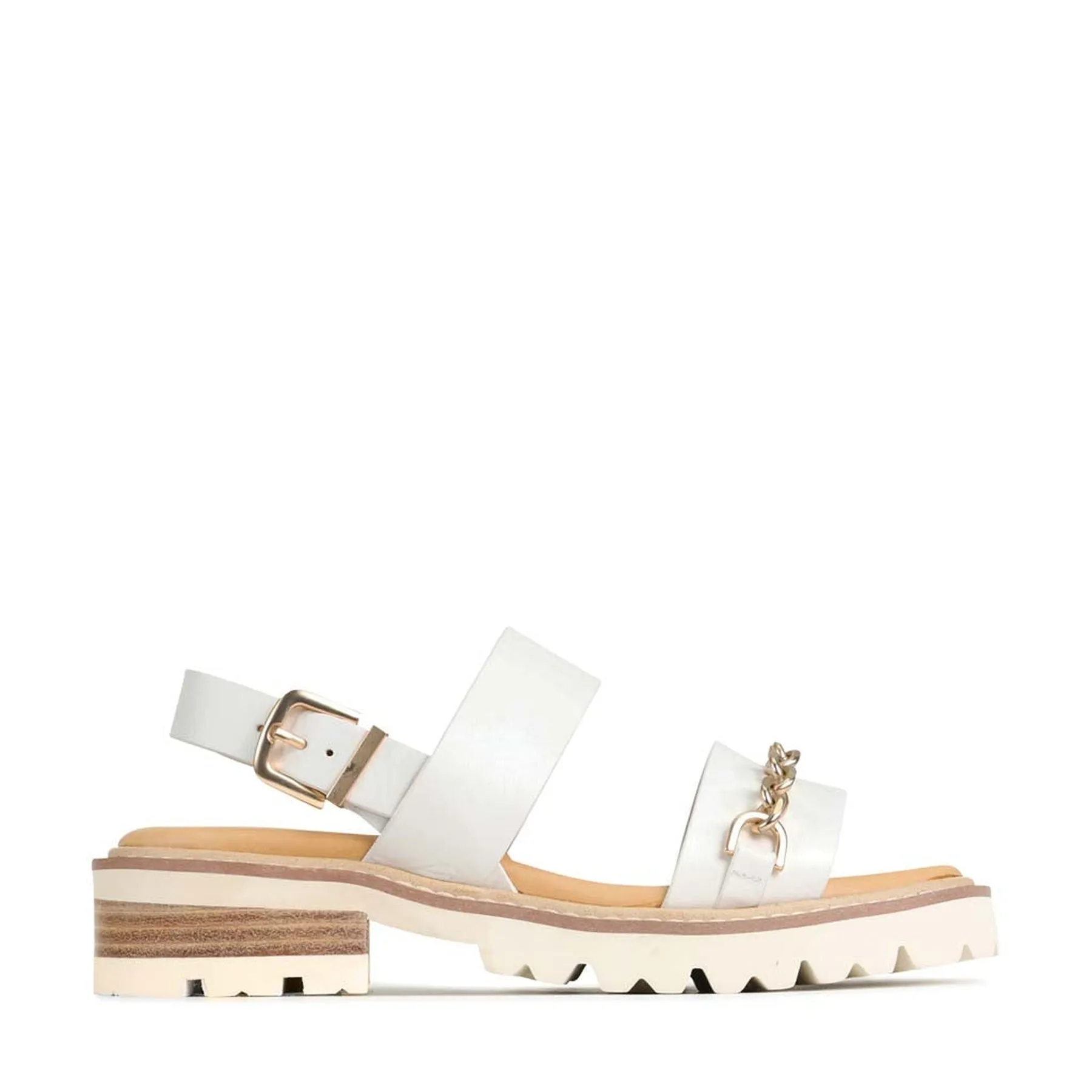 GIL LEATHER SLING-BACK SANDALS