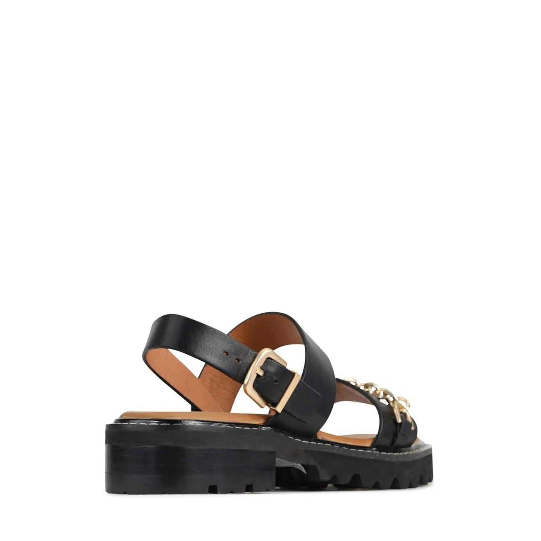 GIL LEATHER SLING-BACK SANDALS