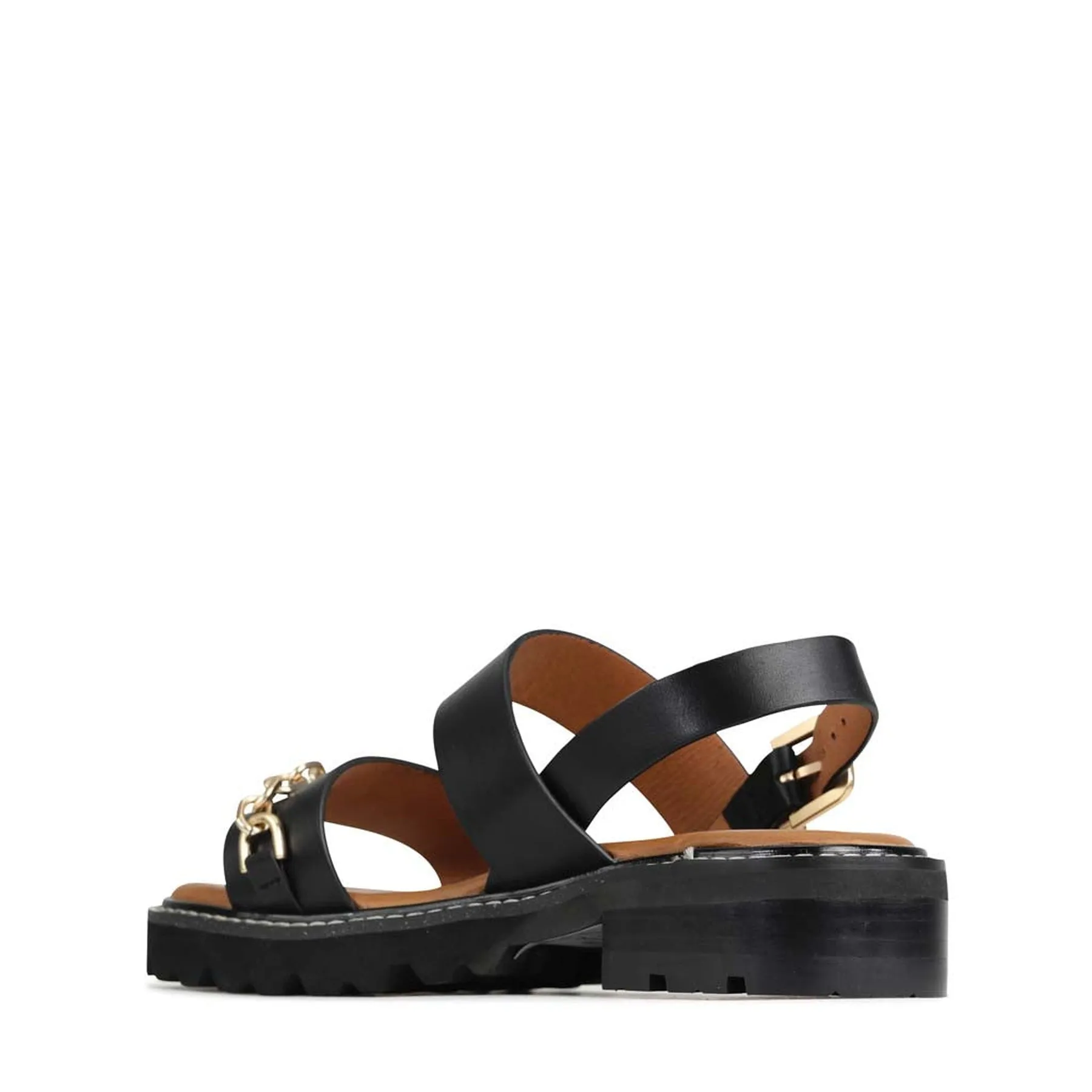 GIL LEATHER SLING-BACK SANDALS