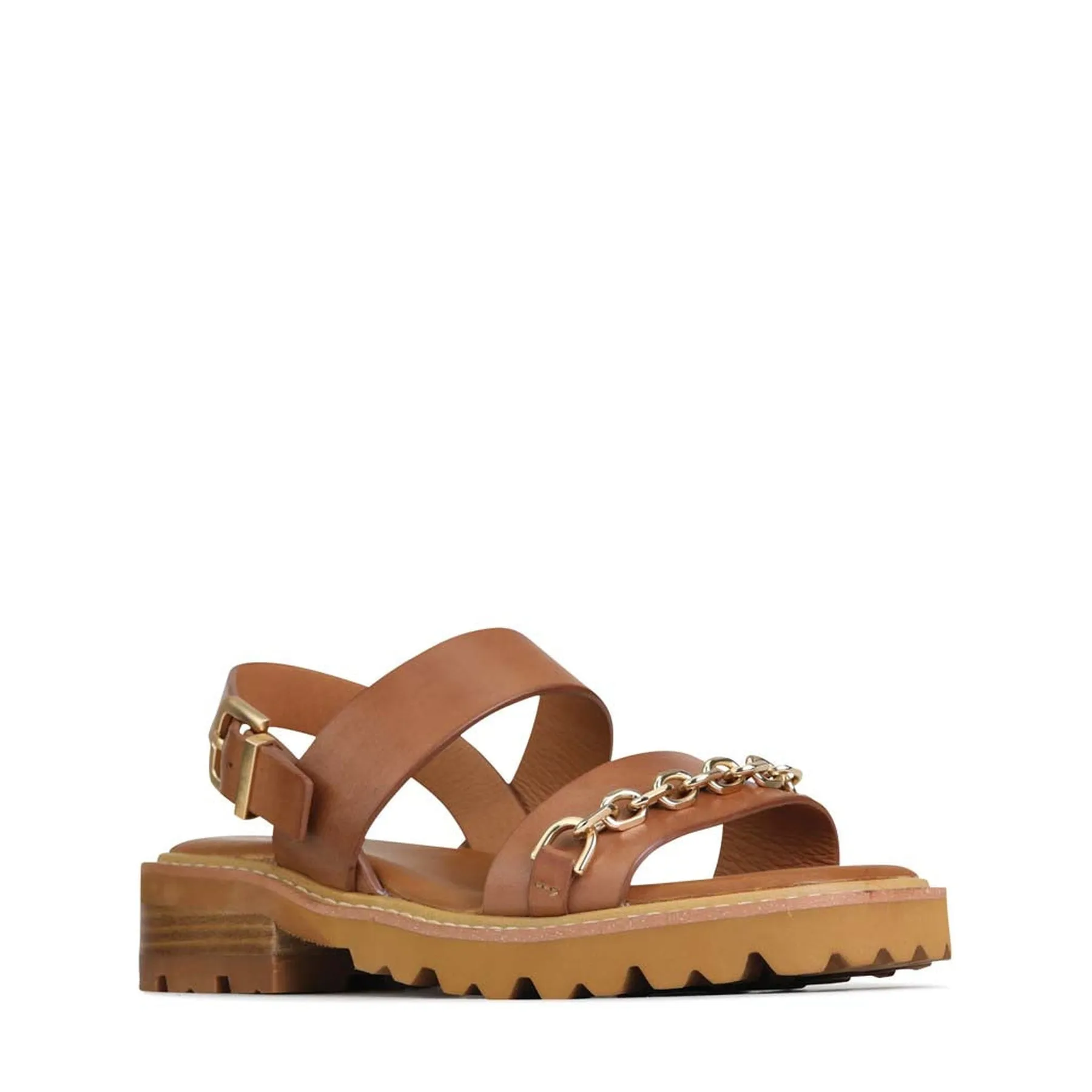 GIL LEATHER SLING-BACK SANDALS