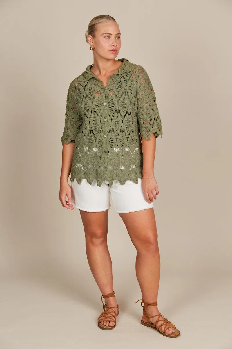 Giselle Shirt, Olive