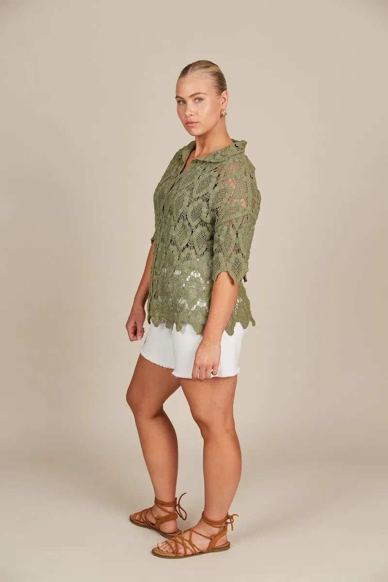 Giselle Shirt, Olive