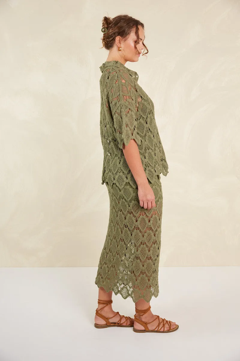 Giselle Shirt, Olive