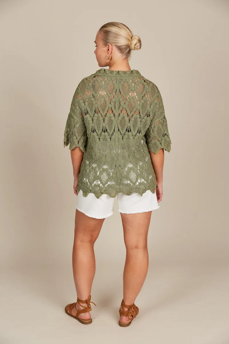 Giselle Shirt, Olive