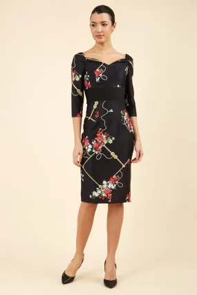 Glastonbury Off Shoulder Printed Dress