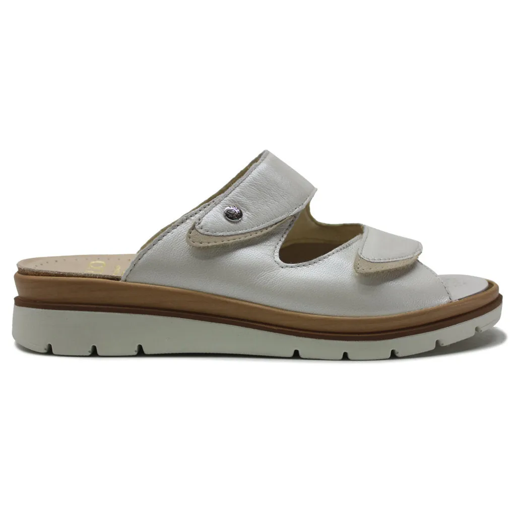 Glory Leather Women's Wedge Slip-on Sandals