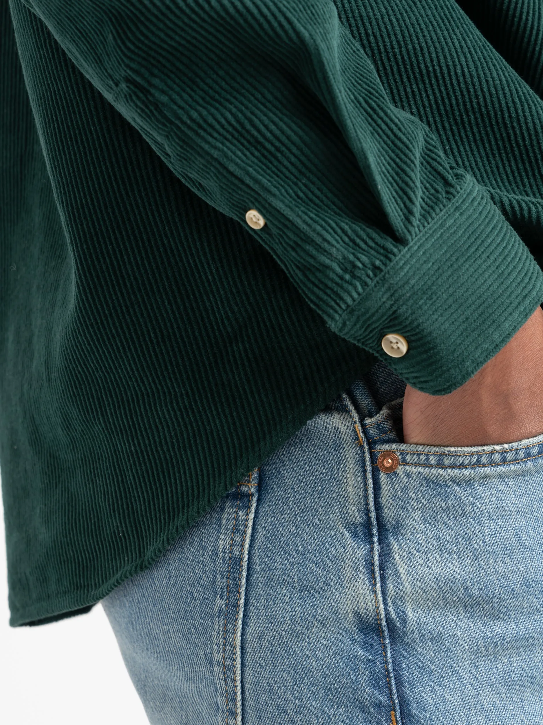 Green Lobo Corduroy Shirt