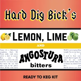 Hard Dig Bicks Ready-to-Keg Lemon Lime and Bitters Kit