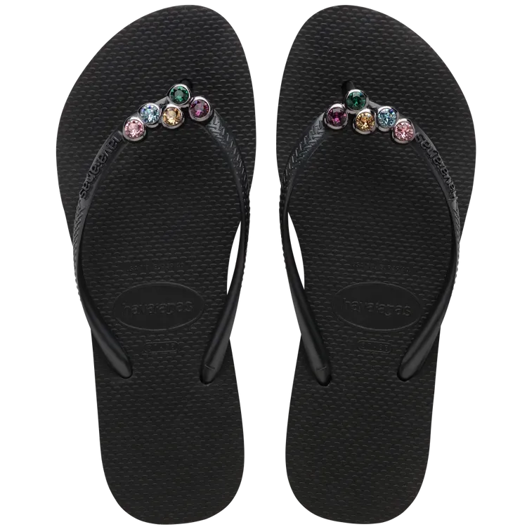 Havaianas Womens Slim Flatform Luxury Sandal Black