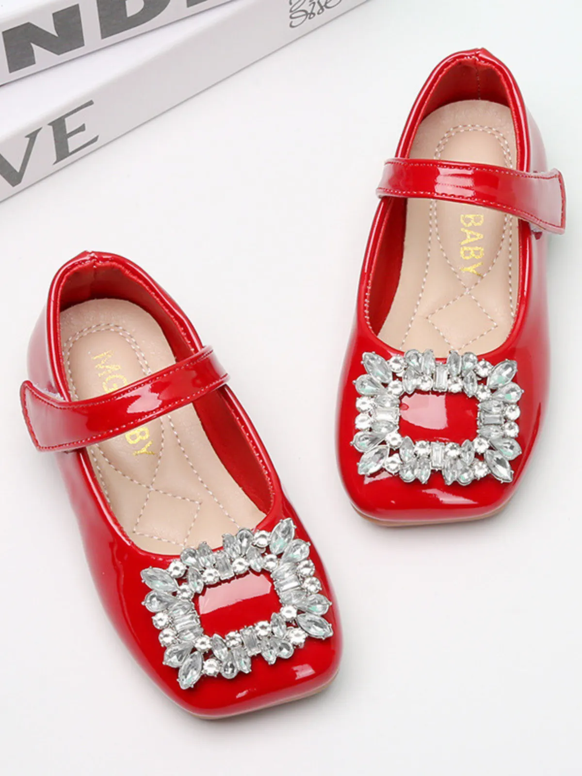 Hepburn-Chic Square Toe Mary Jane Shoes By Liv and Mia