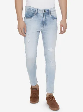 Ice Blue Washed Rider Fit Jeans | JadeBlue