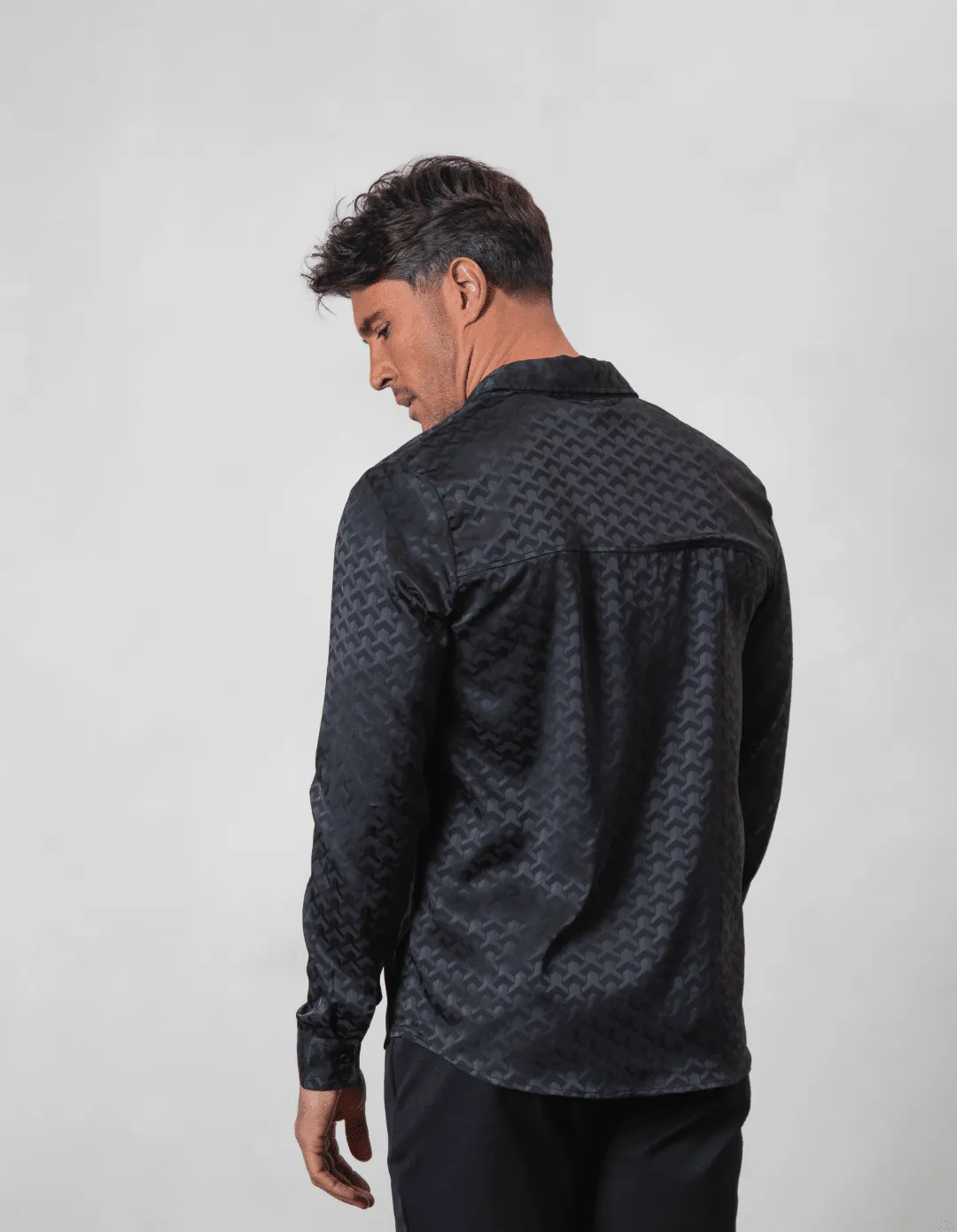 Jacquard Black Illusion Shirt