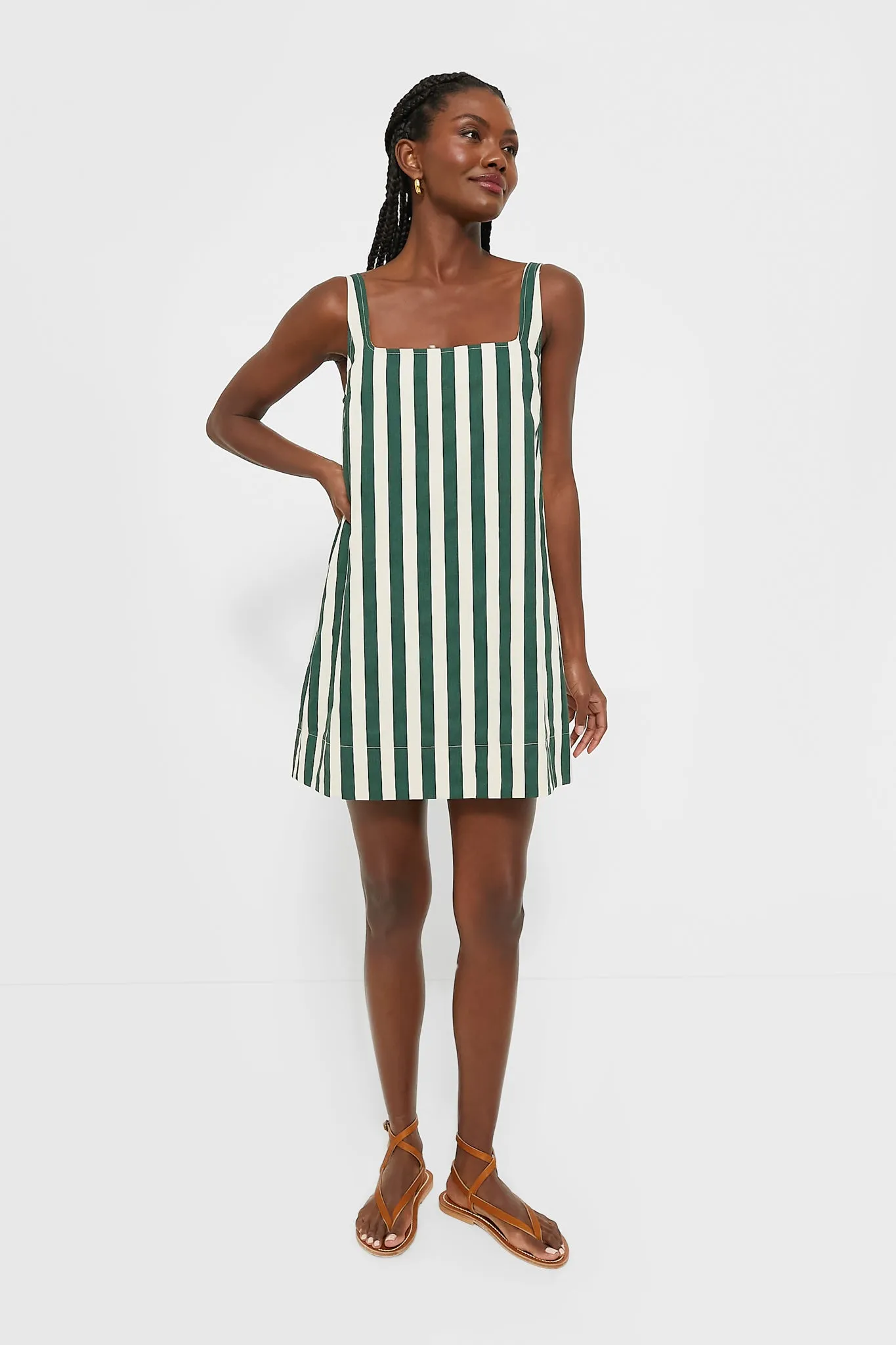 Jade Stripe Cassie Dress