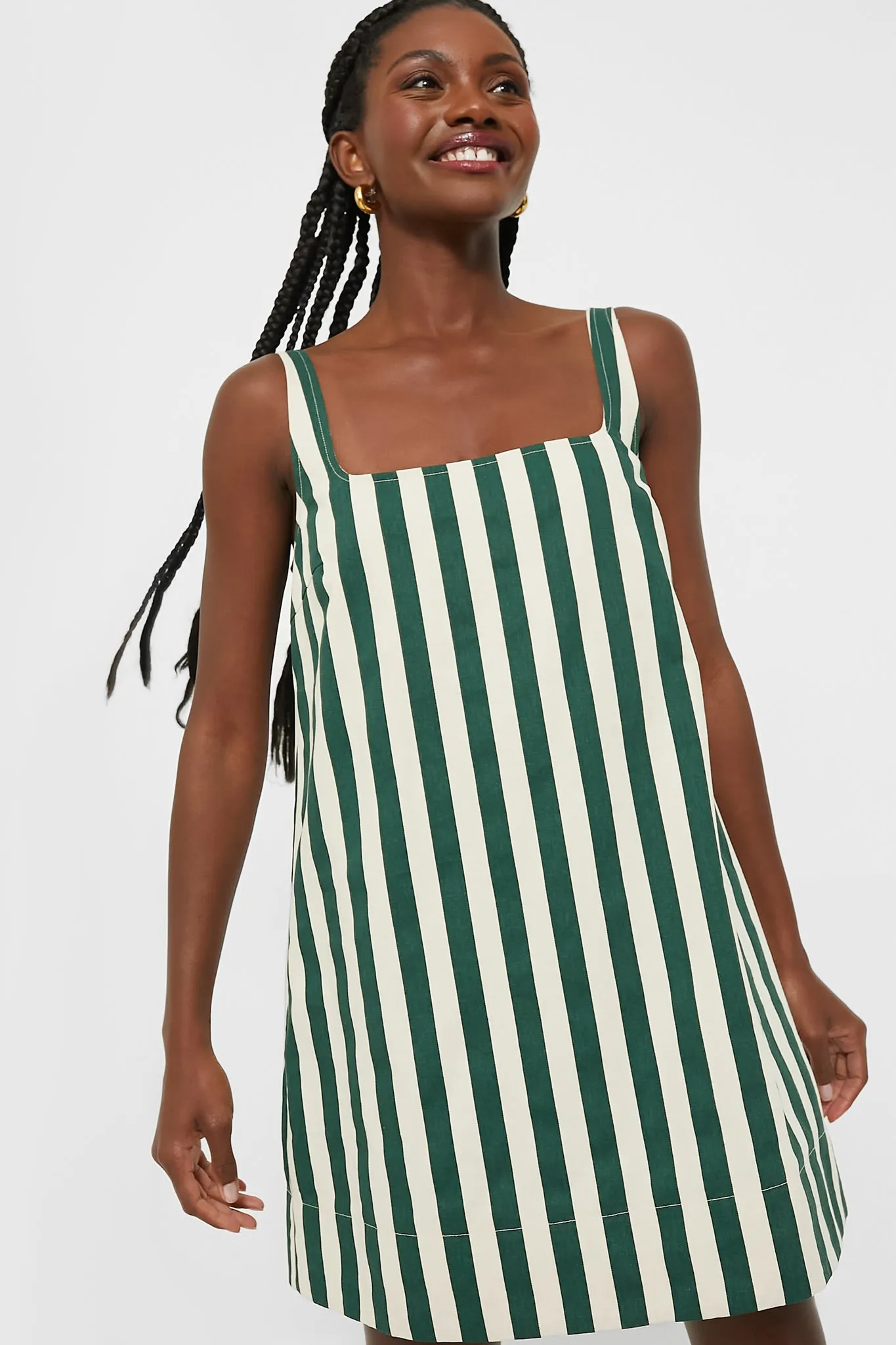 Jade Stripe Cassie Dress