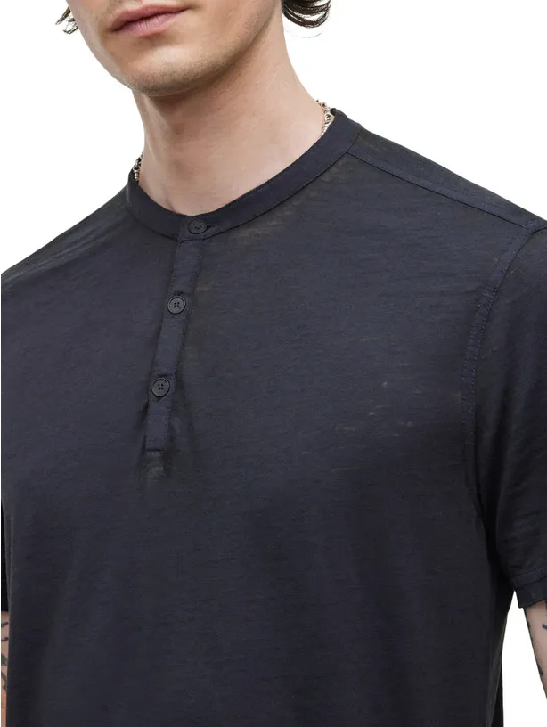 John Varvatos Burnout Henley, Navy