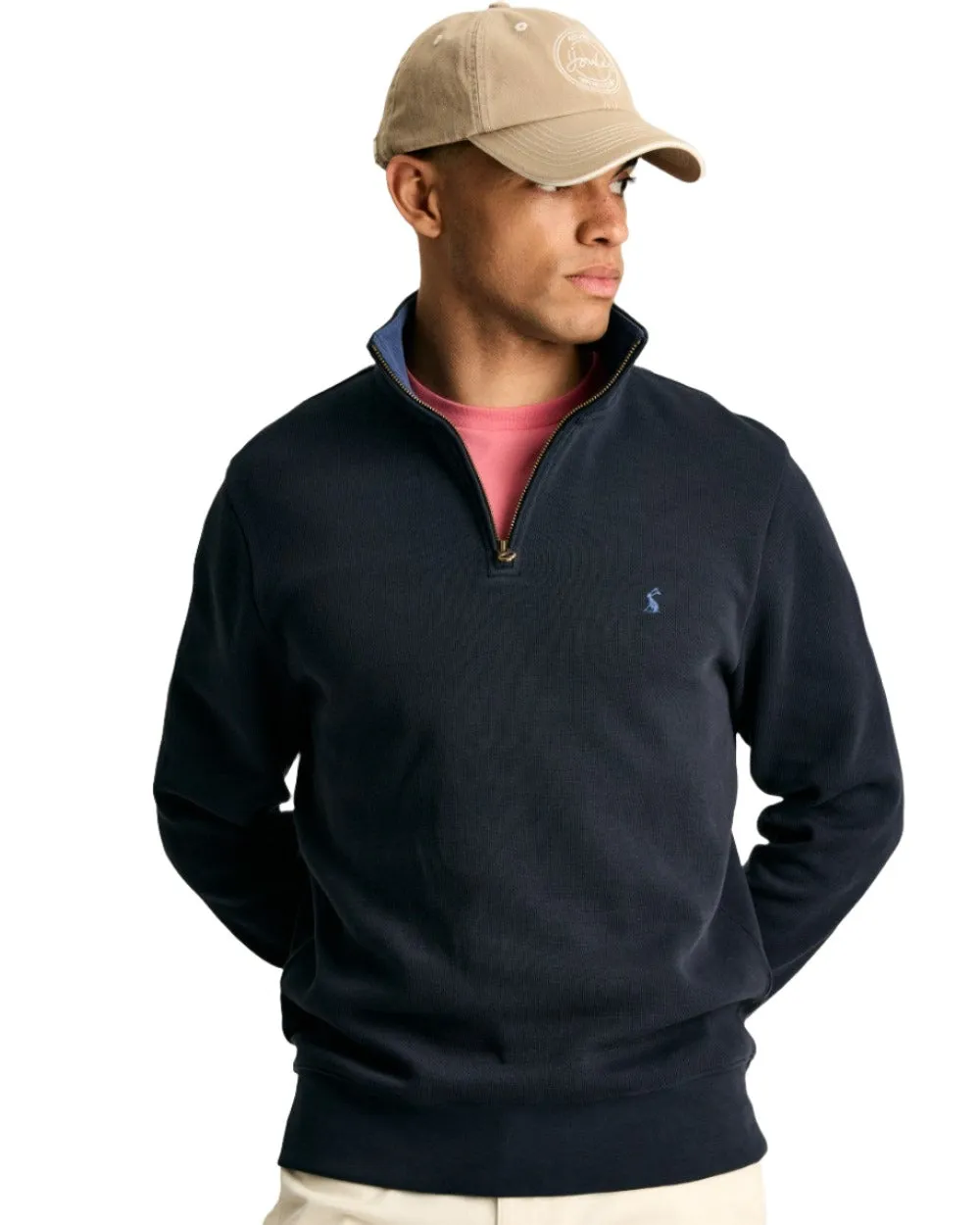 Joules Alistair Quarter Zip Cotton Sweatshirt