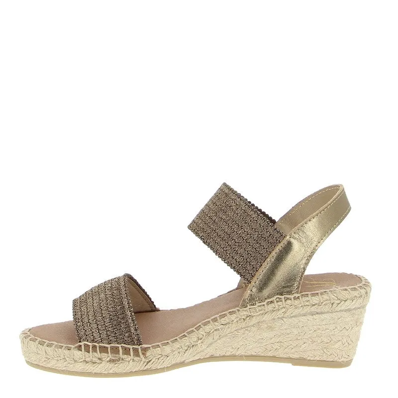 Juncal Aguirre 2277 Bronze Wedge Espadrille