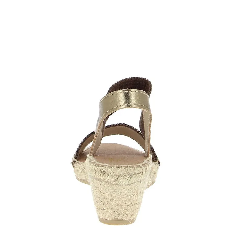 Juncal Aguirre 2277 Bronze Wedge Espadrille