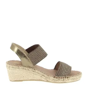 Juncal Aguirre 2277 Bronze Wedge Espadrille