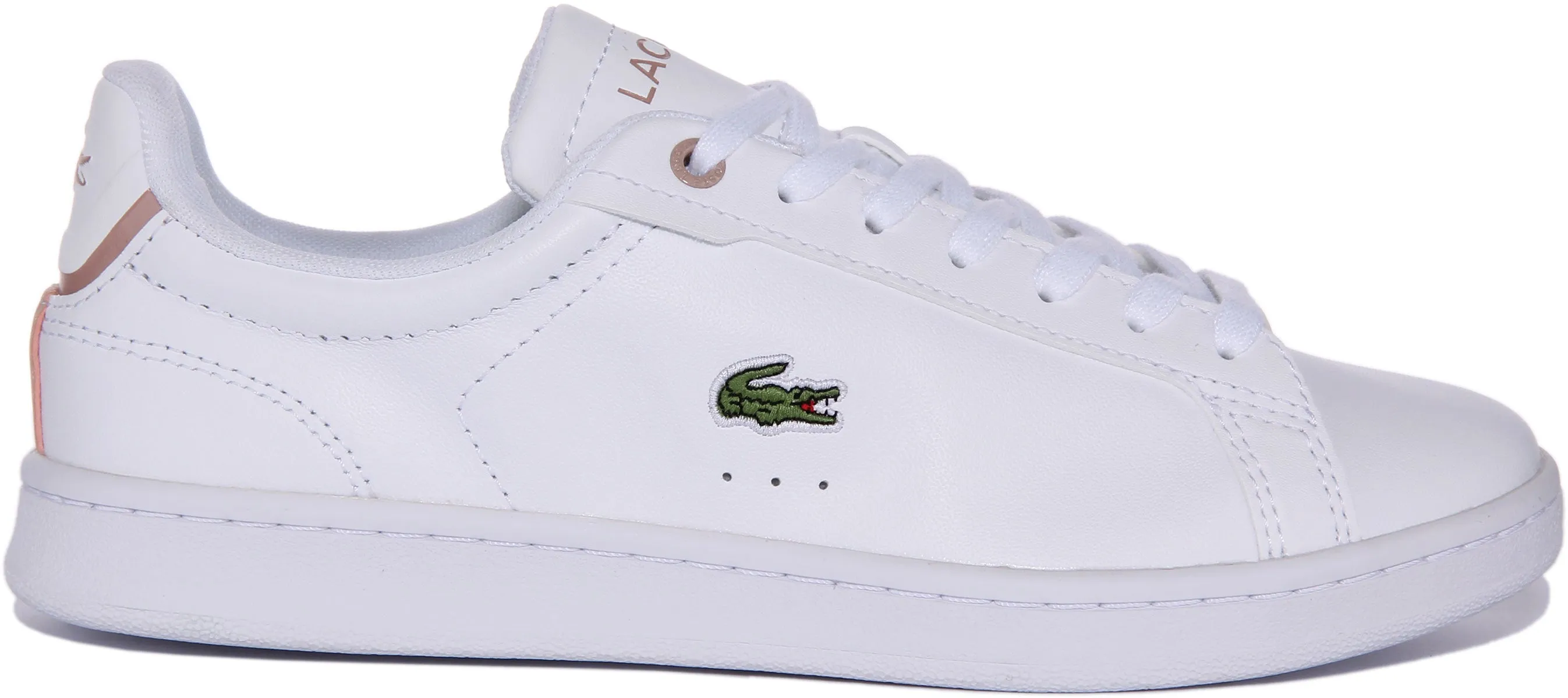 Lacoste Carnaby Pro In White Pink For Women