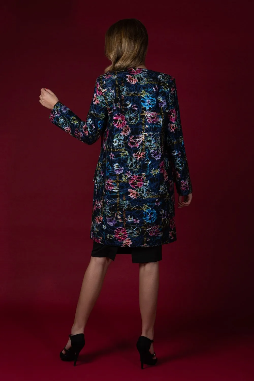 Lambria Floral Print Long sleeve Coat