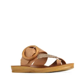 Los Cabos Dama Brandy Brown Light Flexible Sandal Jandal