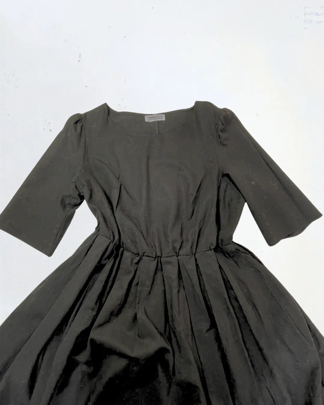 Loud Bodies Black Linen Dress in Size XXL