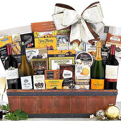 Magnificent Celebration: Wine & Champagne Basket