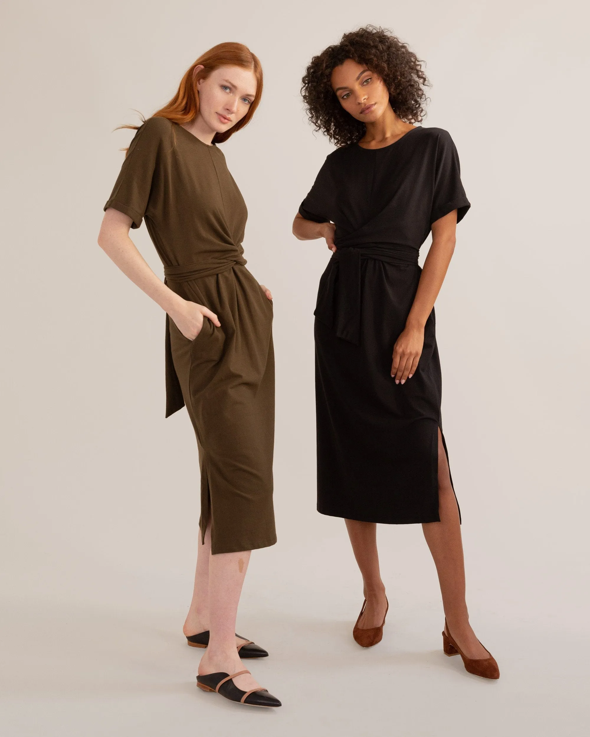 McKenna Tie-Back Wrap Dress