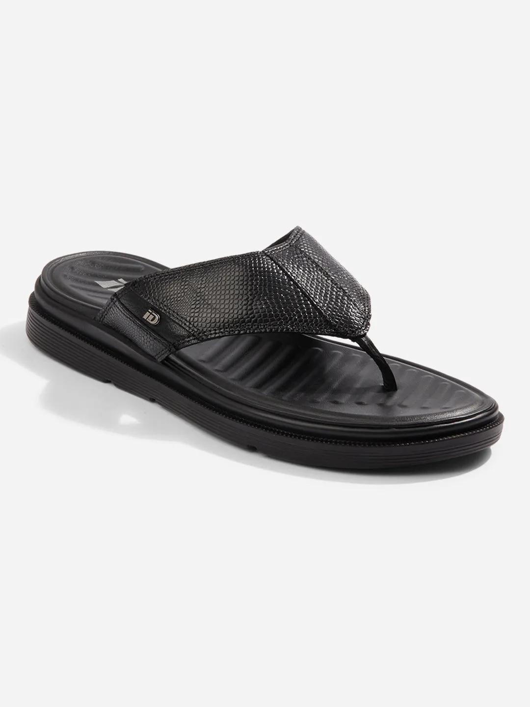 Men Black Sandal / Slipper (ID4234)