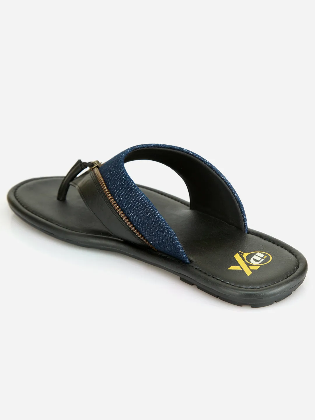 Men's Blue Black Thong Style Casual Sandal (IX5005)