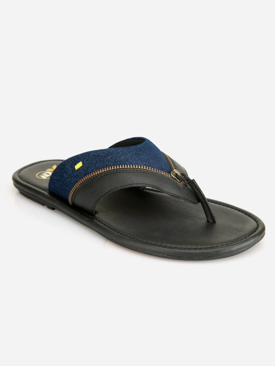 Men's Blue Black Thong Style Casual Sandal (IX5005)