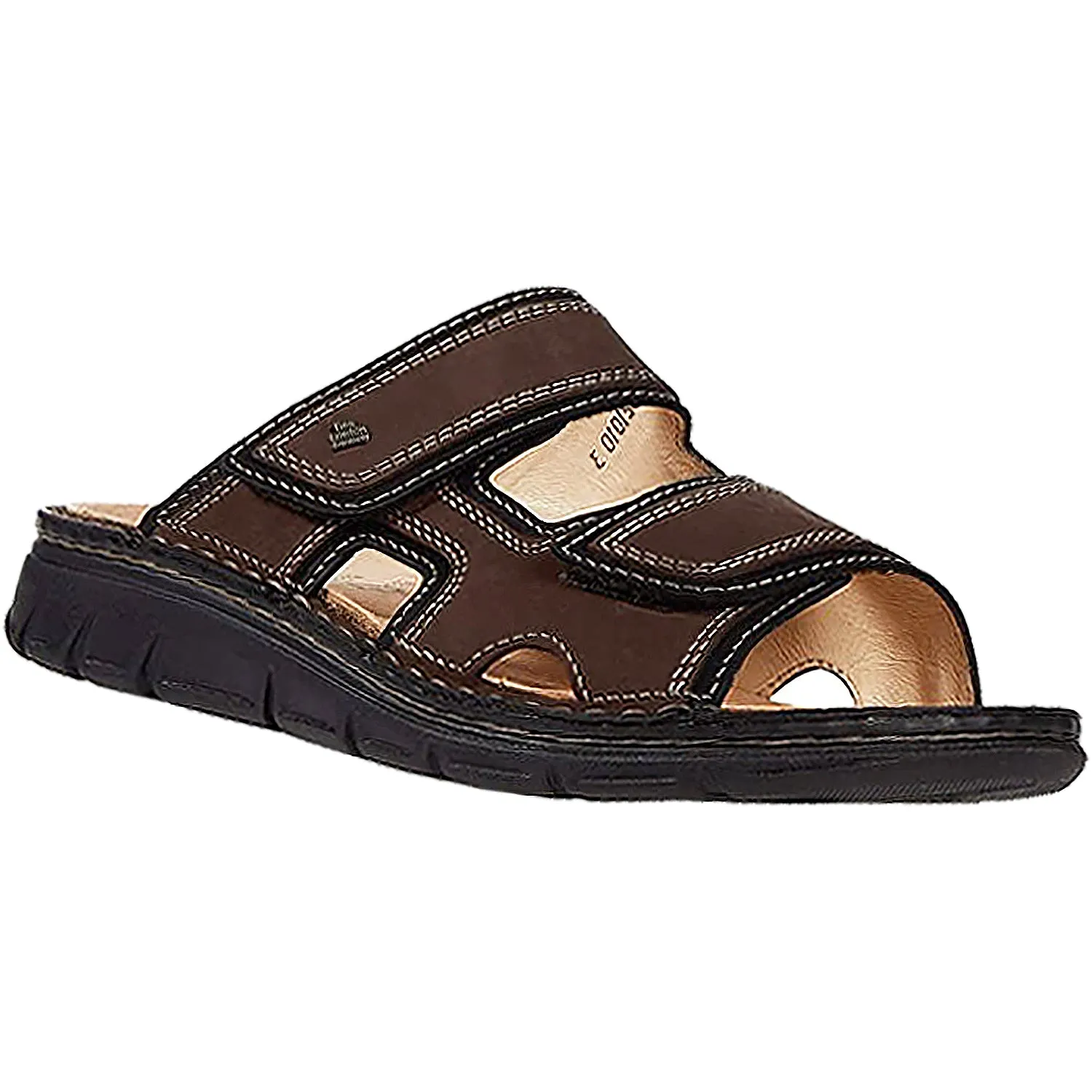 Men's Finn Comfort Thasos Grizzly Brown/Black Leather