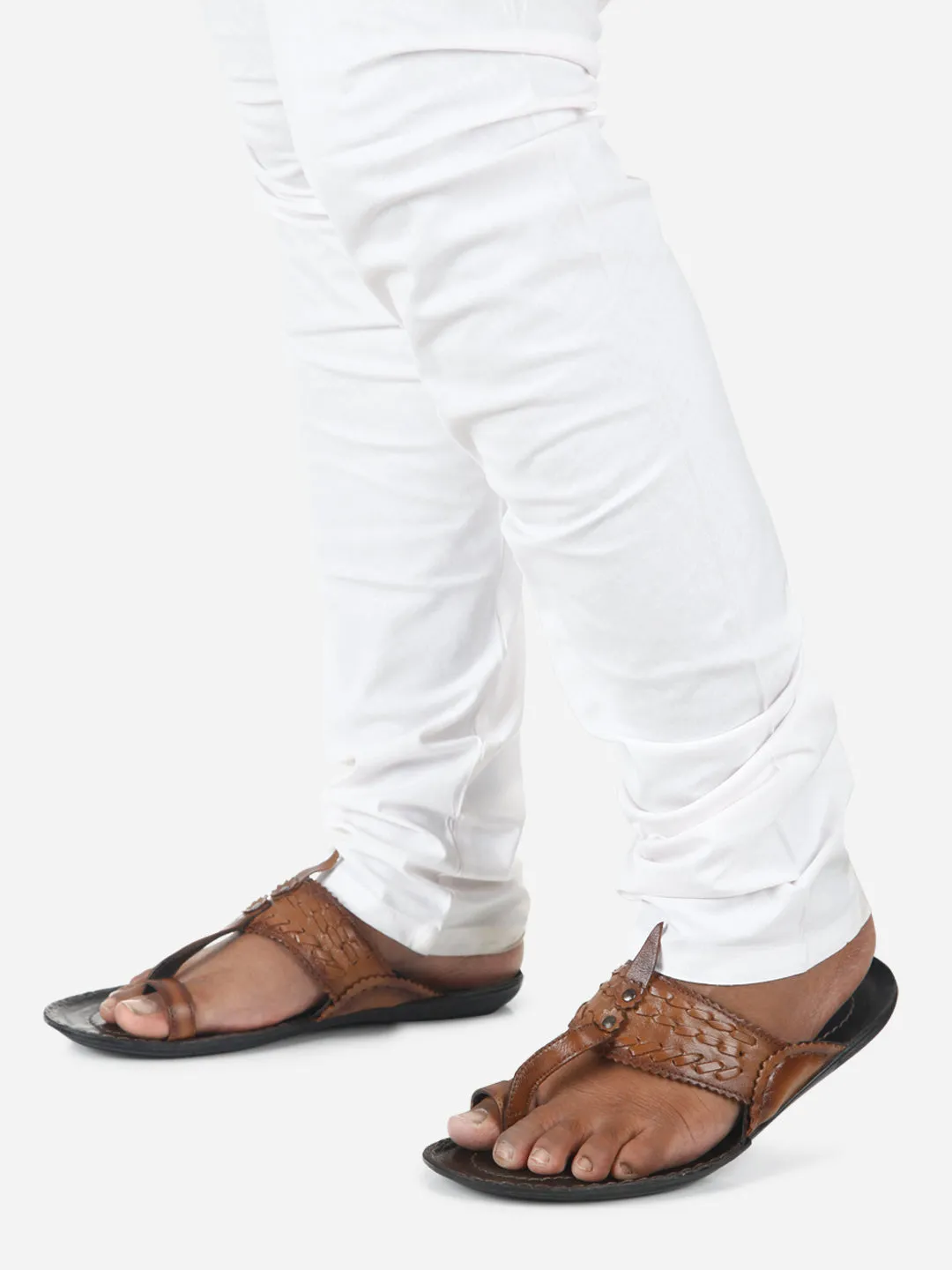 Men's Tan Kolapuri Style Ethnic Slipper (ID4068)