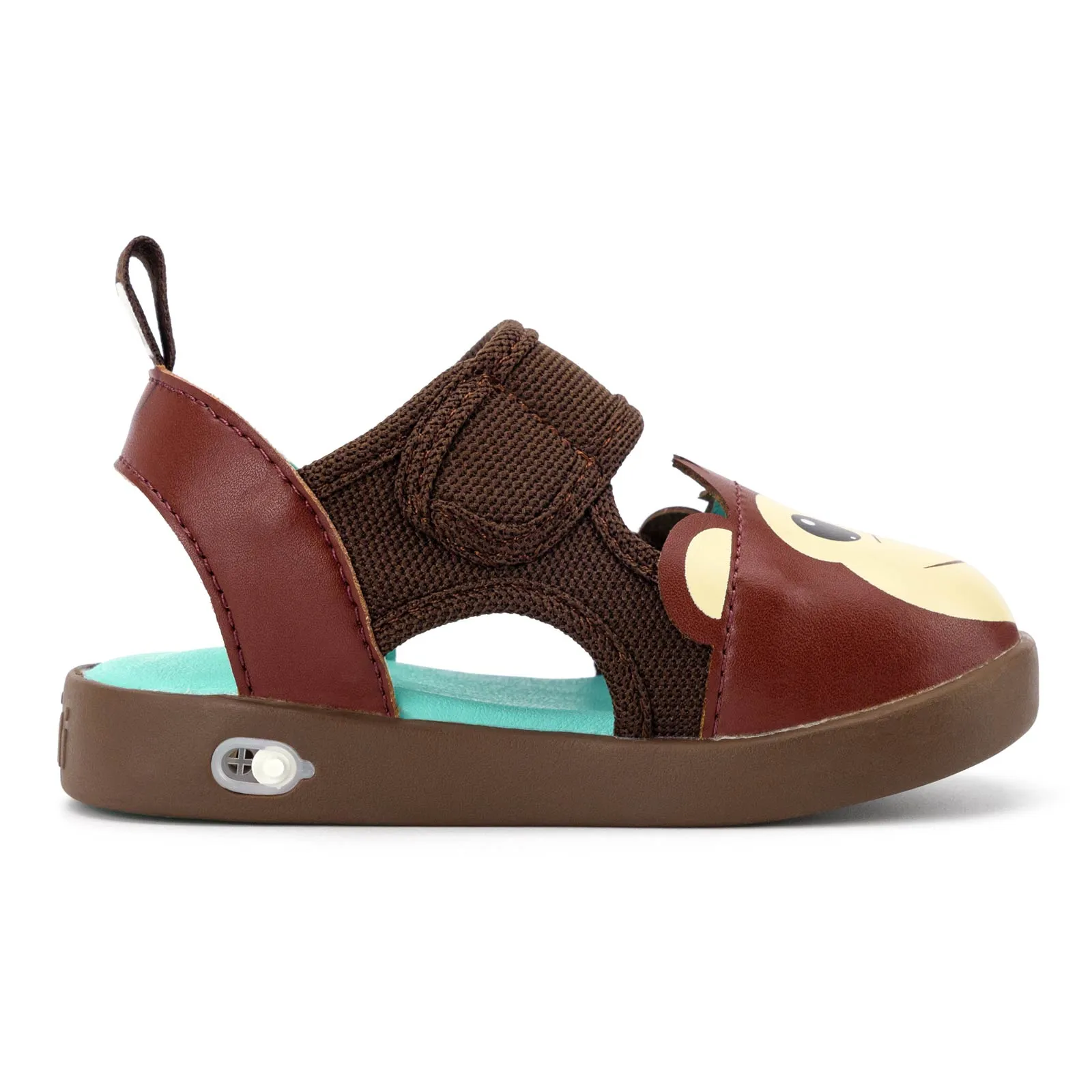 Monkey Squeaky Toddler Sandals | Brown