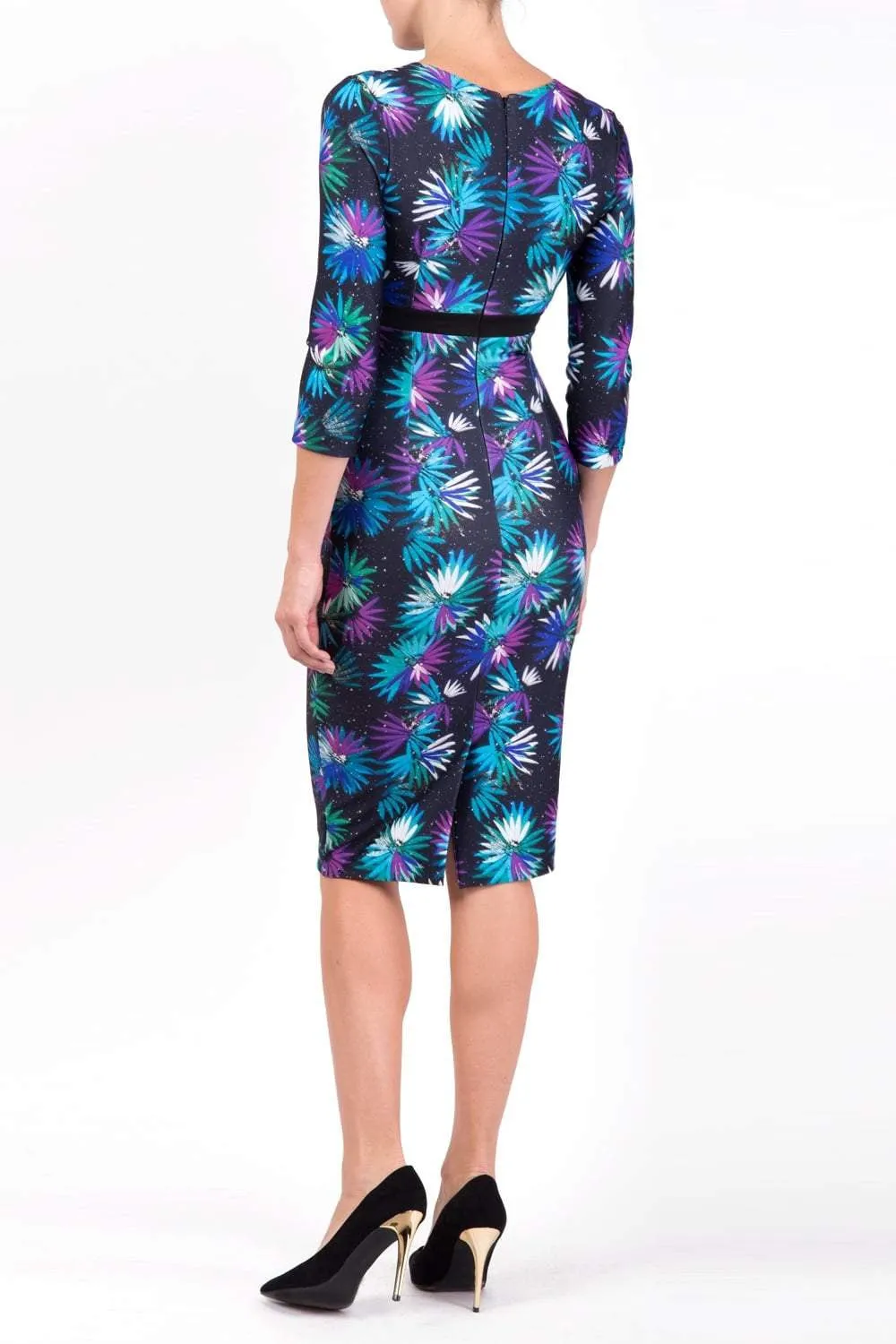 Nadia 3/4 Sleeved Print Dress