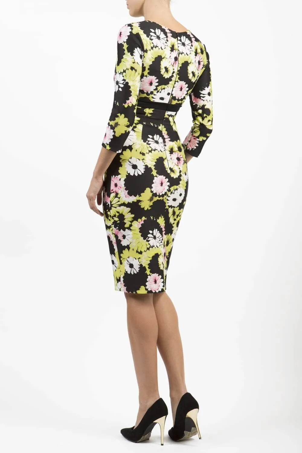 Nadia 3/4 Sleeved Print Dress