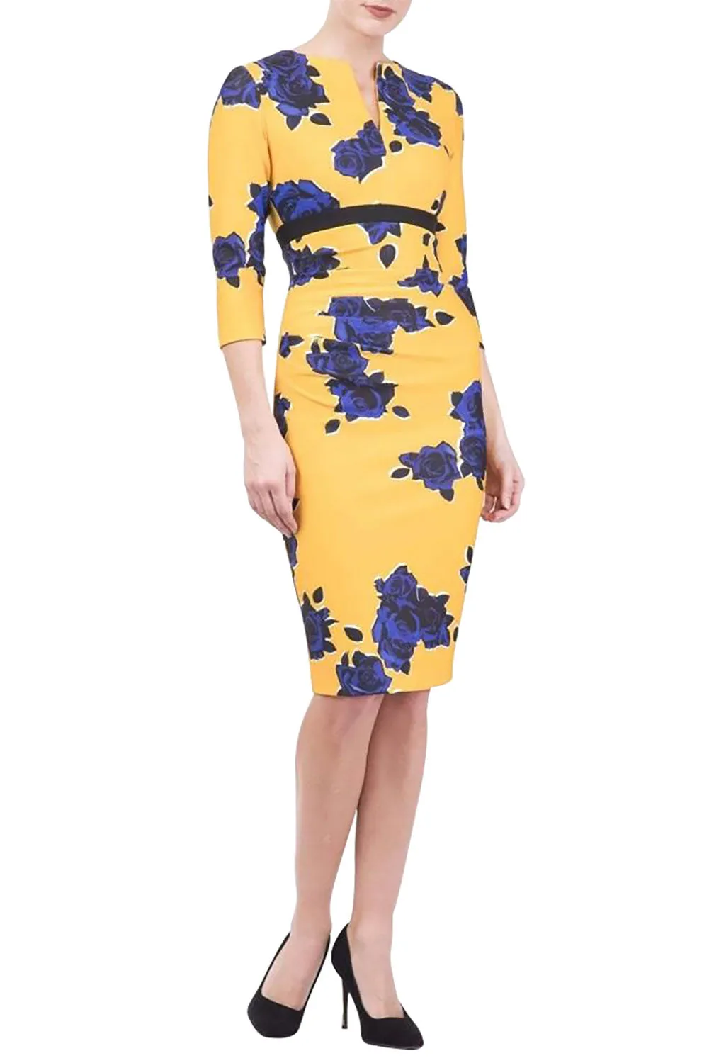 Nadia 3/4 Sleeved Print Dress