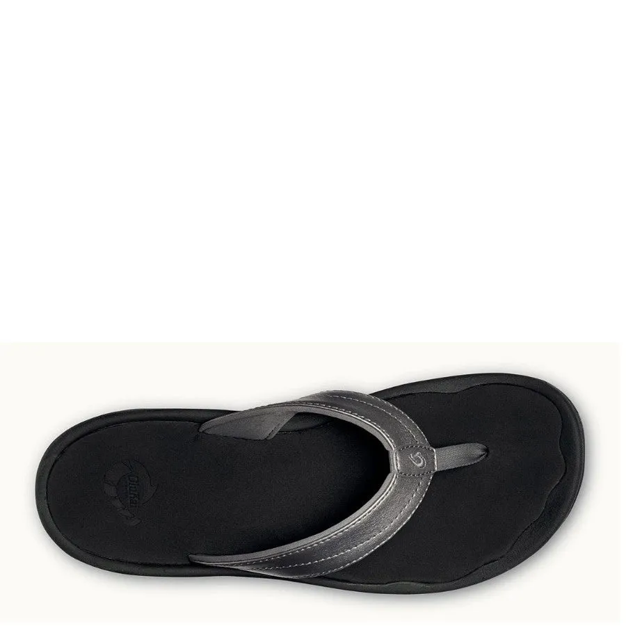 Olukai Women's 'Ohana Sandal - Pewter/Black 20110-7340