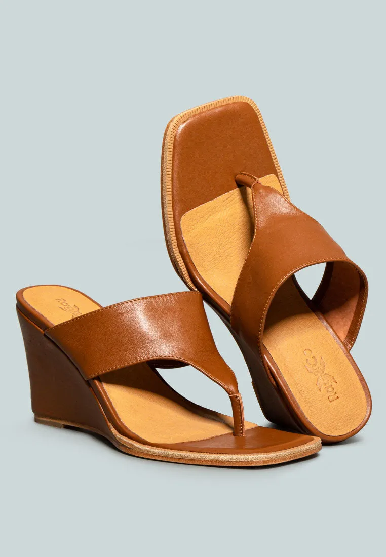 Onassis Thong Wedge Sandals