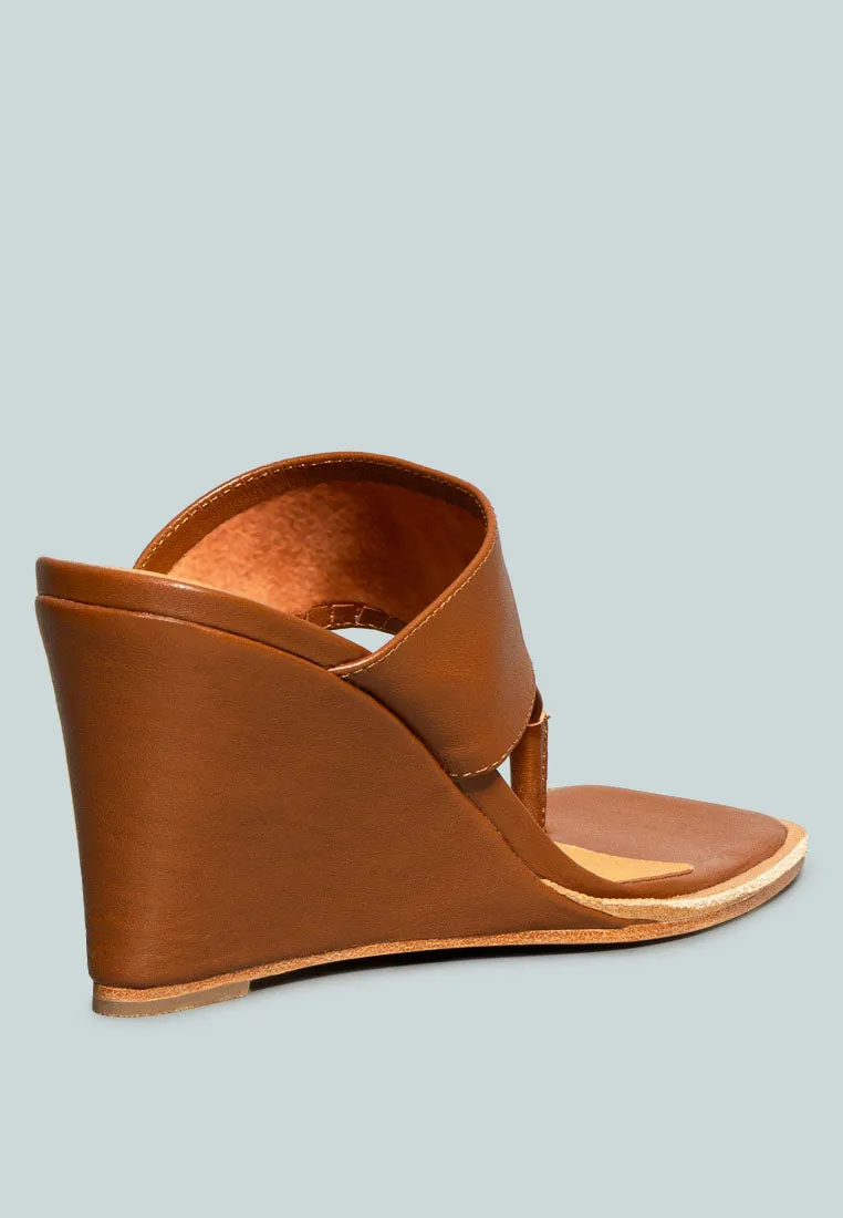 Onassis Thong Wedge Sandals