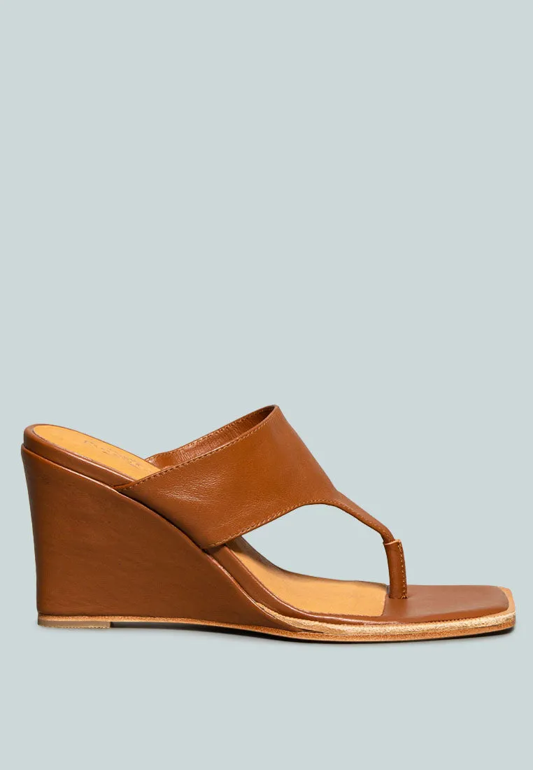 Onassis Thong Wedge Sandals